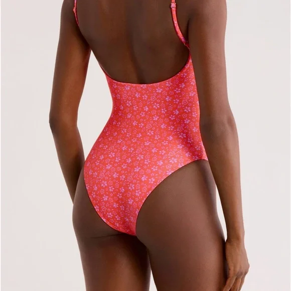 Kulani Kinis Pink and Purple One Piece Swimsuit - Picture 6 of 6